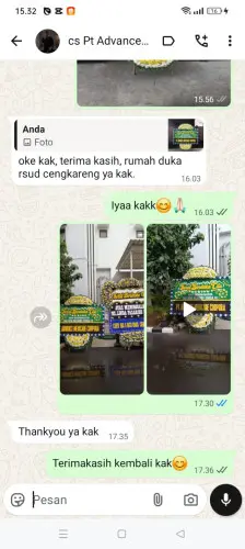 Testimonial Papan Bunga Pernikahan kertamanah